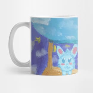 Kawaii Hot Air Ballon Bunny Mug